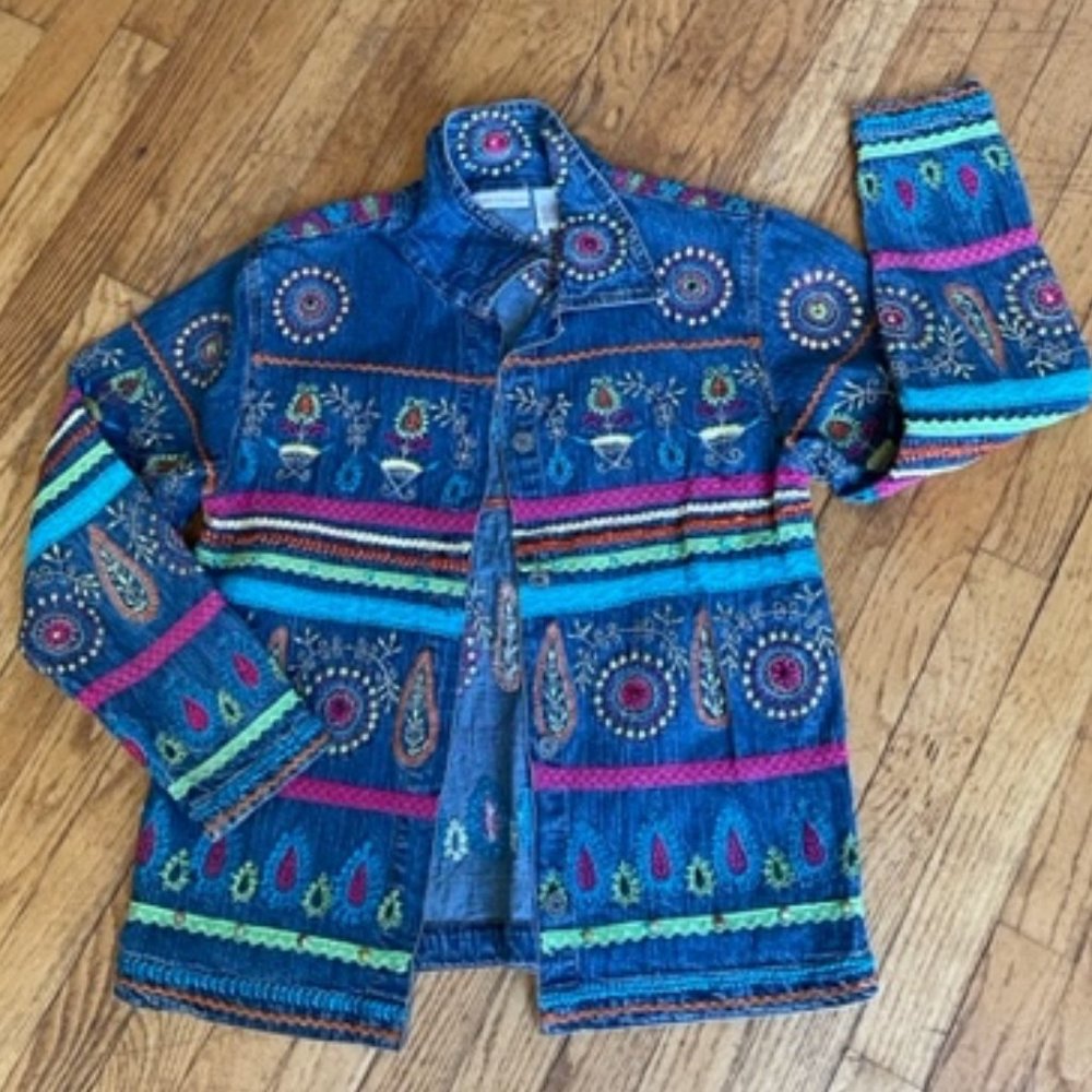 Draper's and Damon's Embroidered Denim Jacket